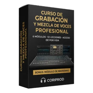 Curso de Grabación y Mezcla de Voces + Bonus Marketing para Artistas (Acceso Permanente)