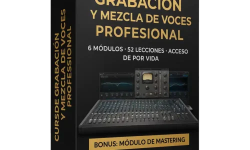 Curso de Grabación y Mezcla de Voces + Bonus Marketing para Artistas (Acceso Permanente)